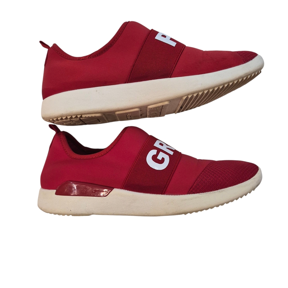 Red Aldo GRRL PWR Red Slip-On Sneakers Mesh Women’s Shoe Size EU37 US 6.5